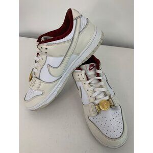 Nike Dunk Low Retro White Sneakers Size 9.5 Sisterhood DV1160 GUC Womens 7884